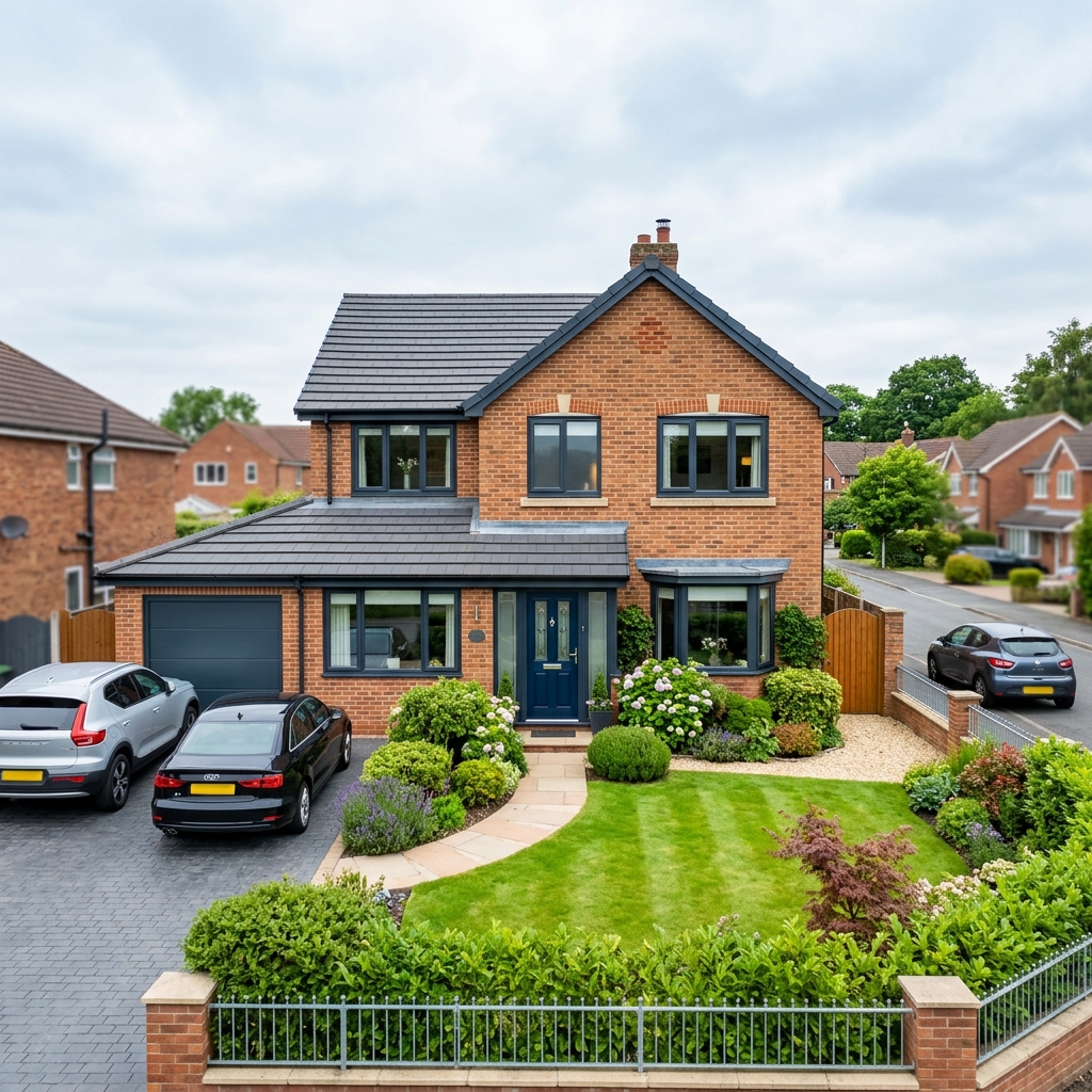 Energy efficient glazing on modern home